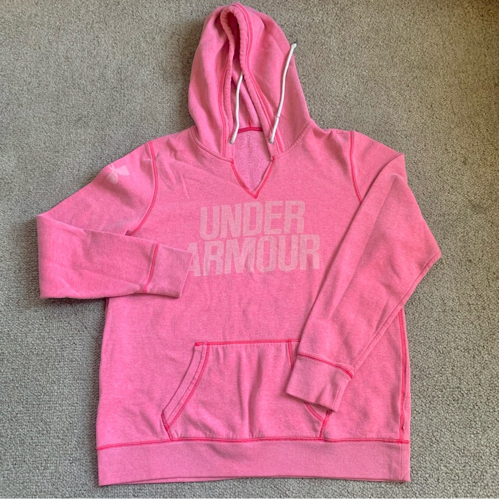 Under Armour Pink Drawstring Hoddie